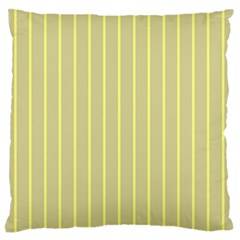 Summer Sand Color Yellow Stripes Pattern Standard Flano Cushion Case (one Side) by picsaspassion