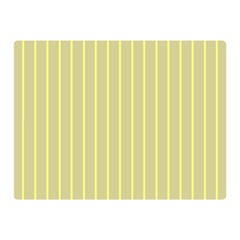 Summer Sand Color Yellow Stripes Pattern Double Sided Flano Blanket (mini) 