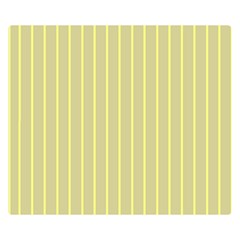 Summer Sand Color Yellow Stripes Pattern Double Sided Flano Blanket (small) 