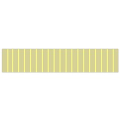 Summer Sand Color Yellow Stripes Pattern Flano Scarf (small)