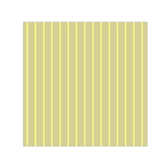 Summer Sand Color Yellow Stripes Pattern Small Satin Scarf (square) by picsaspassion