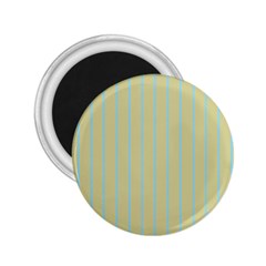 Summer Sand Color Blue Stripes Pattern 2 25  Magnets by picsaspassion