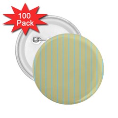 Summer Sand Color Blue Stripes Pattern 2 25  Buttons (100 Pack) 