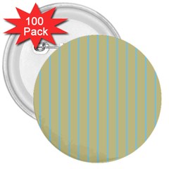 Summer Sand Color Blue Stripes Pattern 3  Buttons (100 Pack) 