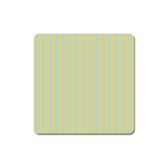 Summer Sand Color Blue Stripes Pattern Square Magnet