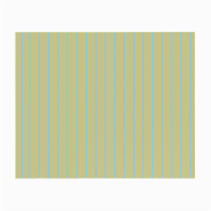 Summer sand color blue stripes pattern Small Glasses Cloth (2-Side)