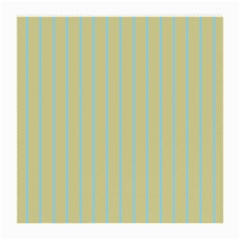 Summer Sand Color Blue Stripes Pattern Medium Glasses Cloth (2-side) by picsaspassion