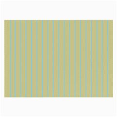 Summer Sand Color Blue Stripes Pattern Large Glasses Cloth (2-side)