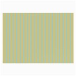 Summer sand color blue stripes pattern Large Glasses Cloth (2-Side) Back