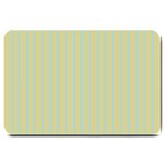 Summer sand color blue stripes pattern Large Doormat  30 x20  Door Mat