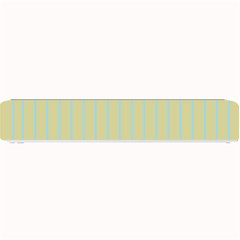 Summer Sand Color Blue Stripes Pattern Small Bar Mats by picsaspassion