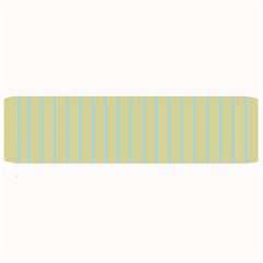 Summer Sand Color Blue Stripes Pattern Large Bar Mats by picsaspassion