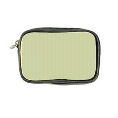 Summer Sand Color Blue Stripes Pattern Coin Purse by picsaspassion