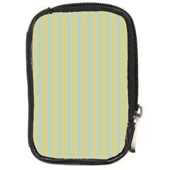 Summer Sand Color Blue Stripes Pattern Compact Camera Cases by picsaspassion