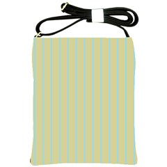 Summer Sand Color Blue Stripes Pattern Shoulder Sling Bags