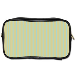 Summer Sand Color Blue Stripes Pattern Toiletries Bags 2-side