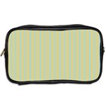 Summer sand color blue stripes pattern Toiletries Bags 2-Side Back