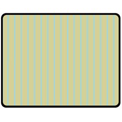 Summer Sand Color Blue Stripes Pattern Fleece Blanket (medium) 