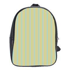 Summer Sand Color Blue Stripes Pattern School Bags (xl) 