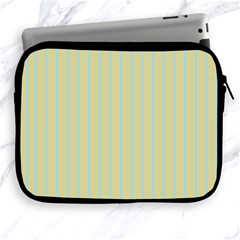 Summer Sand Color Blue Stripes Pattern Apple Ipad 2/3/4 Zipper Cases by picsaspassion