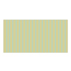 Summer Sand Color Blue Stripes Pattern Satin Shawl by picsaspassion