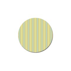 Summer Sand Color Blue And Yellow Stripes Pattern Golf Ball Marker