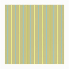 Summer Sand Color Blue And Yellow Stripes Pattern Medium Glasses Cloth