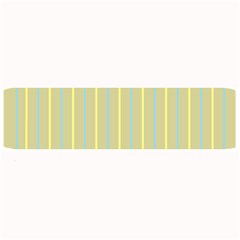 Summer Sand Color Blue And Yellow Stripes Pattern Large Bar Mats