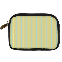 Summer Sand Color Blue And Yellow Stripes Pattern Digital Camera Cases