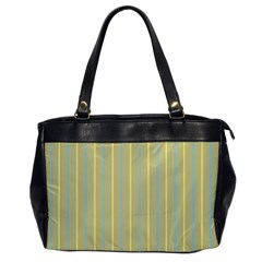 Summer Sand Color Blue And Yellow Stripes Pattern Office Handbags