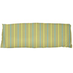 Summer Sand Color Blue And Yellow Stripes Pattern Body Pillow Case Dakimakura (two Sides)