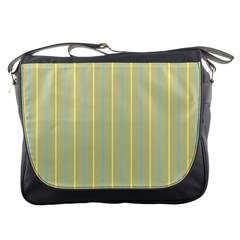 Summer Sand Color Blue And Yellow Stripes Pattern Messenger Bags