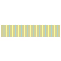 Summer Sand Color Blue And Yellow Stripes Pattern Flano Scarf (small)