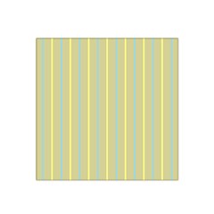 Summer Sand Color Blue And Yellow Stripes Pattern Satin Bandana Scarf by picsaspassion