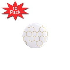 Honeycomb Pattern Graphic Design 1  Mini Magnet (10 Pack) 