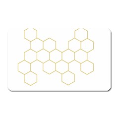 Honeycomb Pattern Graphic Design Magnet (rectangular) by picsaspassion