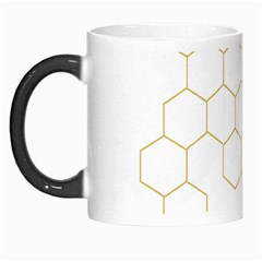 Honeycomb Pattern Graphic Design Morph Mug by picsaspassion