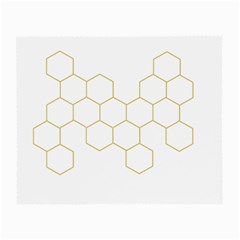 Honeycomb Pattern Graphic Design Small Glasses Cloth