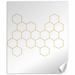 Honeycomb Pattern Graphic Design Canvas 8  X 10 