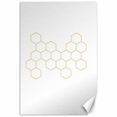 Honeycomb Pattern Graphic Design Canvas 12  X 18 