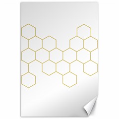 Honeycomb Pattern Graphic Design Canvas 24  X 36 