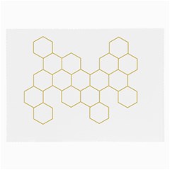 Honeycomb Pattern Graphic Design Large Glasses Cloth (2 Sides)