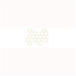 Honeycomb pattern graphic design Large Bar Mat 32 x8.5  Bar Mat