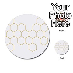 Honeycomb Pattern Graphic Design Multi-purpose Cards (round) by picsaspassion