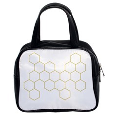 Honeycomb Pattern Graphic Design Classic Handbag (two Sides)