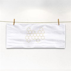 Honeycomb Pattern Graphic Design Hand Towel