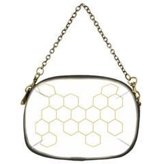 Honeycomb Pattern Graphic Design Chain Purse (one Side)