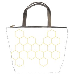 Honeycomb Pattern Graphic Design Bucket Bag