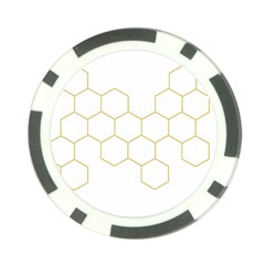 Honeycomb Pattern Graphic Design Poker Chip Card Guard (10 Pack) by picsaspassion