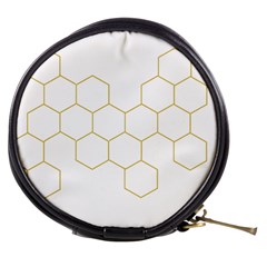 Honeycomb Pattern Graphic Design Mini Makeup Bag by picsaspassion